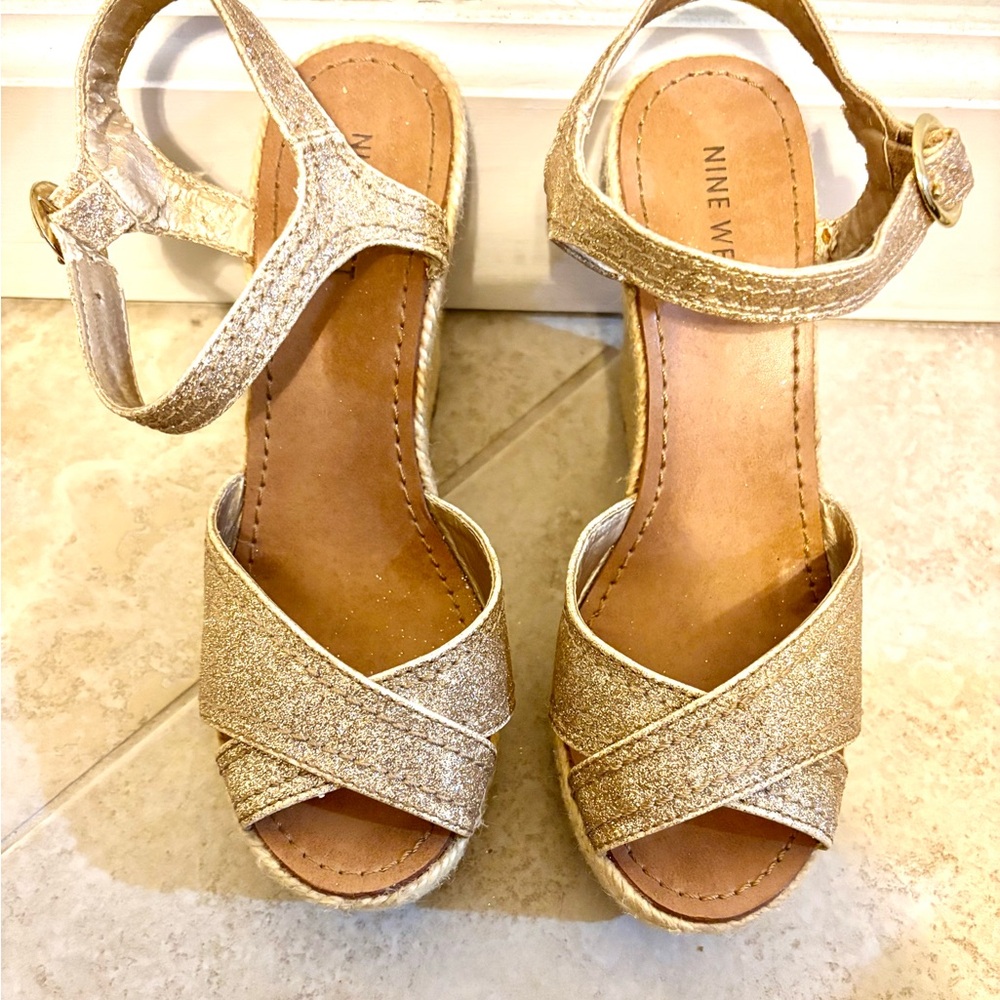 Nine West Gold Women's Sandals